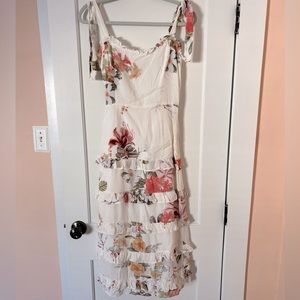 Floral Ruffle Midi Dress